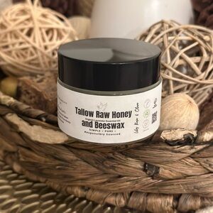 Tallow Raw Honey Beeswax with Lavender Jar